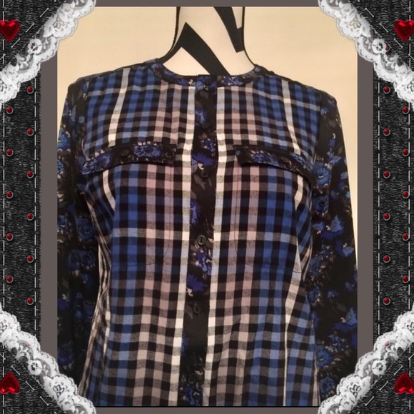 I love Ronson@ Plaid And Flowers Mix&Match Tunic - Picture 5 of 6